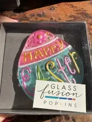 DEMDACO Lori Siebert Glass Fusion Pop In EASTER Happy Easter Egg New!