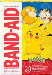 Band-Aid Pokemon, 20 Non-Stick Bandage Pads Assorted SIZE