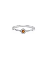 Sabrina Designs 14K 0.13 ct. tw. Diamond & Citrine Ring