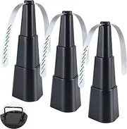 TEcoArt Fly Fans for Tables, Keep Flies Bugs Away Fly Repellent Outdoor Indoor Portable Outdoor Picnic Fan, Batteries Powered Table Fly Fan for Party, Restaurant, Kitchen and Barbecue, 3 Pack, Black