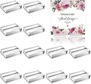 12 Pack Acrylic Place Card Holder for Table of 1.96 x 1.18 x 0.39 Inches Acrylic Stands Name Card Wedding Sign Display for Table Numbers Photos Office Menu Meeting