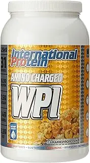 International Protein Amino Charged Caramel Popcorn Flavour Whey Protein Isolate Powder 1.25 kg
