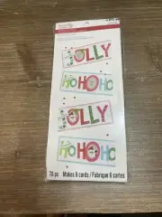 Recollections Christmas Scratch Off Card Kit Makes Cards Jolly HoHoHo New Santa