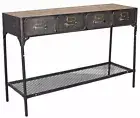Loft Sideboard Console Table Industrial Metal Table Side Table Hall Table