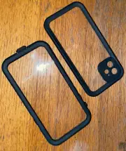 ^PHONE case BLACK Rugged Protection for Apple iPhone 12 BARELY USED