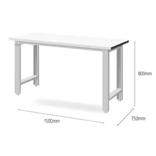 【TANKO 天鋼】WB-57F 標準型工作桌 耐磨桌板 150X75 cm(工作桌 工作台 工廠桌 實驗桌)