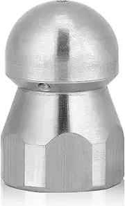 3/8 Sewer Jetter Nozzle for Pressure Washer - Drain Cleaning Nozzle, High-Pressure Sewer Jetter