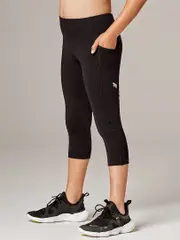 Running Bare Girls Activewear and Exercise Tights. - All Star 3/4 Leggings - Girls