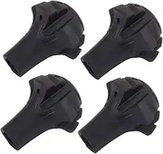 4Pcs Thickened Hiking Pole Parts Walking Stick Pad Anti-Slip Foot Protector for Crutch