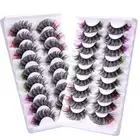 9 Pairs D Curl Faux Mink Lashes Russian Long Thick Volume Fake Eye Lash Party