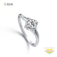 在飛比找ETMall東森購物網優惠-彩糖鑽工坊 GIA鑽石 50分 鑽石戒指 玫瑰花鑽戒