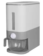 [Toque] Auto Grain Container Cereal Dispenser 12L in Grey