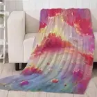 Beautiful Nice Pink Cloud 3D Warm Plush Fleece Blanket Picnic Sofa Couch
