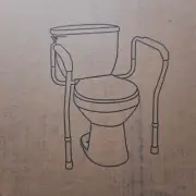 OasisSpace Stand Alone Toilet Safety Rail