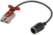 Anderson Plug Connector APP SB50 GRY to Cigarette Socket 0.3M 15A with T-Handle