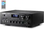 Compact 2.0 Channel Stereo Receiver with FM Radio, USB & SD Input Options