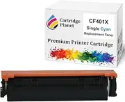 Cartridge Planet Cyan Compatible Toner Cartridge Replacement for HP 201X CF401X (2,300 Pages) for HP Color Laserjet Pro MFP M252 M252dw M252n M274n M277 M277dw M277n