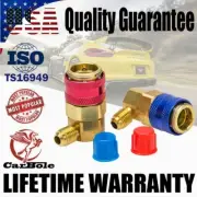Car AC A/C Manifold Gauge Conversion Kit High Low Angle Quick Adapter ACME USWC (for: Honda)