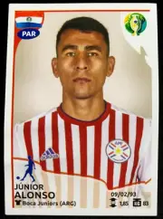 2019 PANINI Brazil Copa America STICKER #178 JUNIOR ALONSO Paraguay