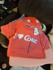 Coco Cola Vintage Red Size Medium "I Love Coke" T-shirt