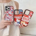 CASETIFG HELLO KITTY 限量版防震磁性充電手機殼帶盒適用於 IPHONE 15 12 13 14 PR