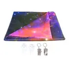 Blacklight Tapestry Star Sky Nebula Style Soft Skin Friendly Glowing In Dark UV