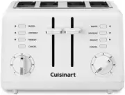 Cuisinart CPT-142P1 4-Slice Compact Plastic Toaster, White