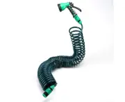 15m Coil Garden Hose Set Recoil 7 Spray Function Garden Hose With Spray Gun AU