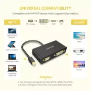 3 in1 Mini Displayport DP to HDMI DVI VGA Adapter Cable MacBook Pro Thunderbolt