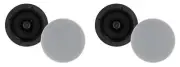 (4) Rockville ELITE C616 6.5" 16-Ohm Ceiling Speakers, Adjustable Silk Tweeter