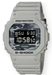 New Casio G-Shock DW-5600CA-8 Camouflage Grey Dial Men Watch