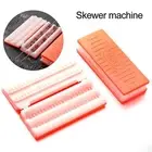 Safe Eco-friendly Skewering Tool Efficient Bbq Skewer Maker Portable Double-row