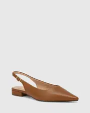 Mera Havana Tan Leather Slingback