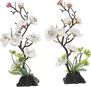 TIDTALEO 2pcs Plum Blossom Sushi Plate Decoration Elegant Japanese Food Tray Decor for Restaurants and Home Lightweight Desktop Ornament for Unique Dining Experience