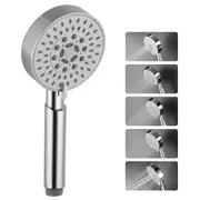 ACA WELS Chrome Round ABS Plastic 5-MODE HandHeld Shower Head Shower Spray