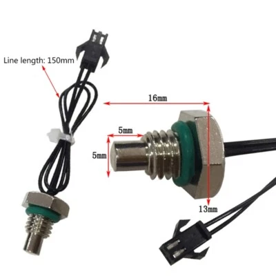 NTC Thermistor Temperature Sensor Thread (S13*16) 50K Line Length 150mm SM-2Y