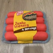 Lucy Sparrow Felt Oscar Mayer Jumbo Wieners Hot Dogs - Los Angeles 2018