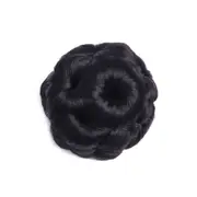 Women Curly Chignon Hair Bun Donut Clip In Hairpiece Extensions Human Hair Chignon