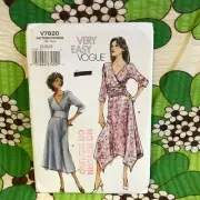 Vogue V7820 VTG Sewing Pattern Dress Sz: 18-20-22 Uncut