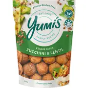 Yumi's Zucchini & Lentil Bites 225g