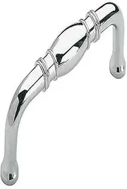 [Amerock] Cabinet Pull | Polished Chrome | 3 inch (76 mm) Center to Center | Granby | 1 Pack | Drawer Pull | Drawer Handle | Cabinet Hardware
