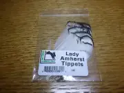 LADY AMHERST TIPPET FEATEHRS HARELINE PHEASANT CAPE NATURAL - BAG OF 10 - NEW