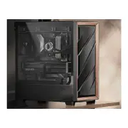 Antec Flux ATX Black Premium Walnut Trim Case [FLUX-BK]