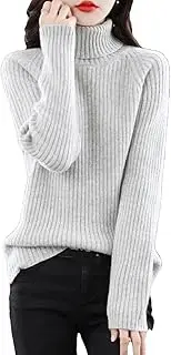 [Hamthuit] Women Long Sleeve Knitted Pullover Sweater Women Lapel Bottom Woollen Warm Sweater