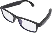 Smart Glasses with Blue Light Filter, Touch Voice Control Glasses with Mic Speakers, 5 Hours Battery, Lightweight Bluetooth 5.3 Polarized Sunglasses for Outdoor Cycling