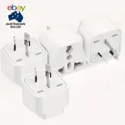 4-Pack Universal Travel Adapter Set for Australia: US, UK, EU, India to AU