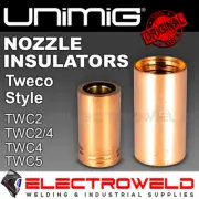 2x UNIMIG Tweco TWC2 TWC4 Fixed Nozzle Insulator Mig Welding Torch Gun PWGA34CT