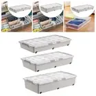 Under Bed Storage Box Underbed Storage Container Dustproof Multifunctional with