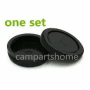 Camera Front Body Cap + Rear Lens Cap for Olympus OM 4/3 OM4/3 4/3 lens E5 E620