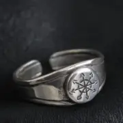 925 Silver Chaos Star Ring. Warhammer Khorne Nurgle Tzeentch Slaanesh Chaosphere